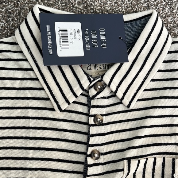 NWT 2 striped Me & Henry polo and long sleeve shirts - Picture 5 of 5